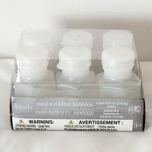 Mini Bubbles set of 6 for party wedding